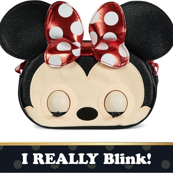 NEW Disney Minnie Mouse Purse Pets Interactive Toy Plush Shoulder Bag Crossbody - Picture 5 of 17